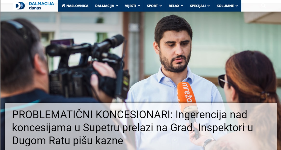 PROBLEMATIČNI KONCESIONARI: Ingerencija nad koncesijama u Supetru prelazi na Grad, inspektori u Dugom Ratu pišu kazne