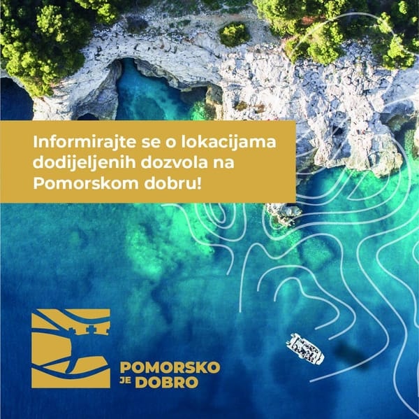 Provjerite lokacije dodijeljenih dozvola na pomorskom dobru u Splitsko-dalmatinskoj županiji!